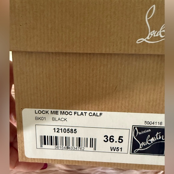 Christian Louboutin Leather Lock Me Moc Loafers Size 36.5 - Picture 7 of 7